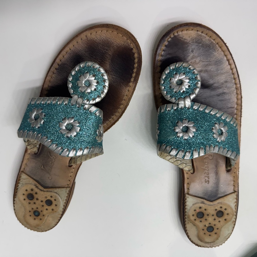 Blue Sparkle Jack Rogers